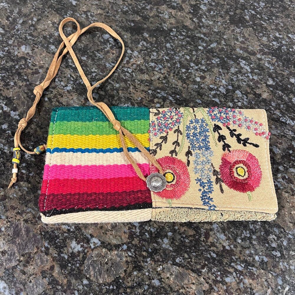 Totem Salvaged Woven Clutch Embroidered Women's Clutch Made In California